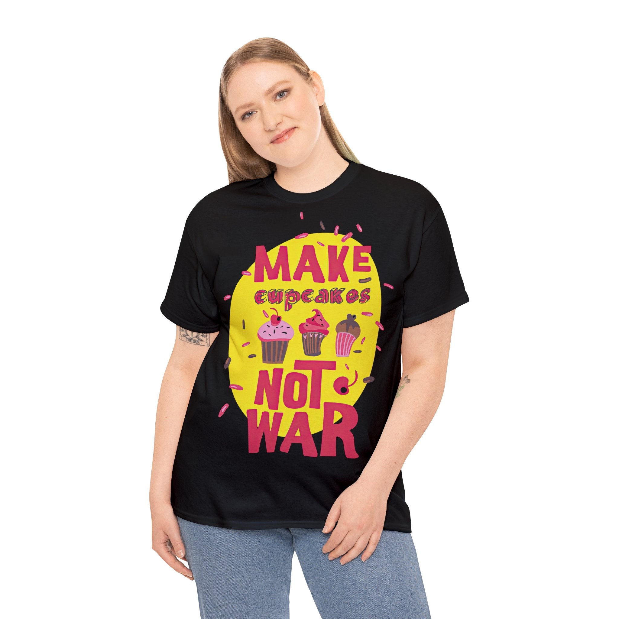 Make pancake , not war front printed