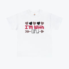 "I_m_with_cupid" Unisex Heavy Cotton Tee - TeeVogue