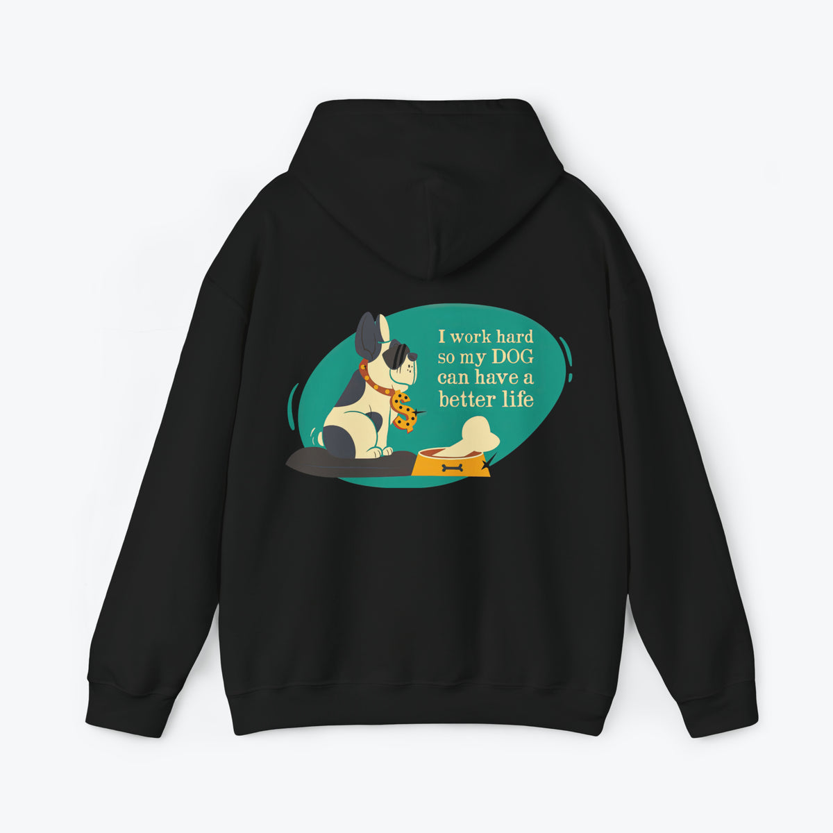 J'aime mon sweat à capuche pour chien 