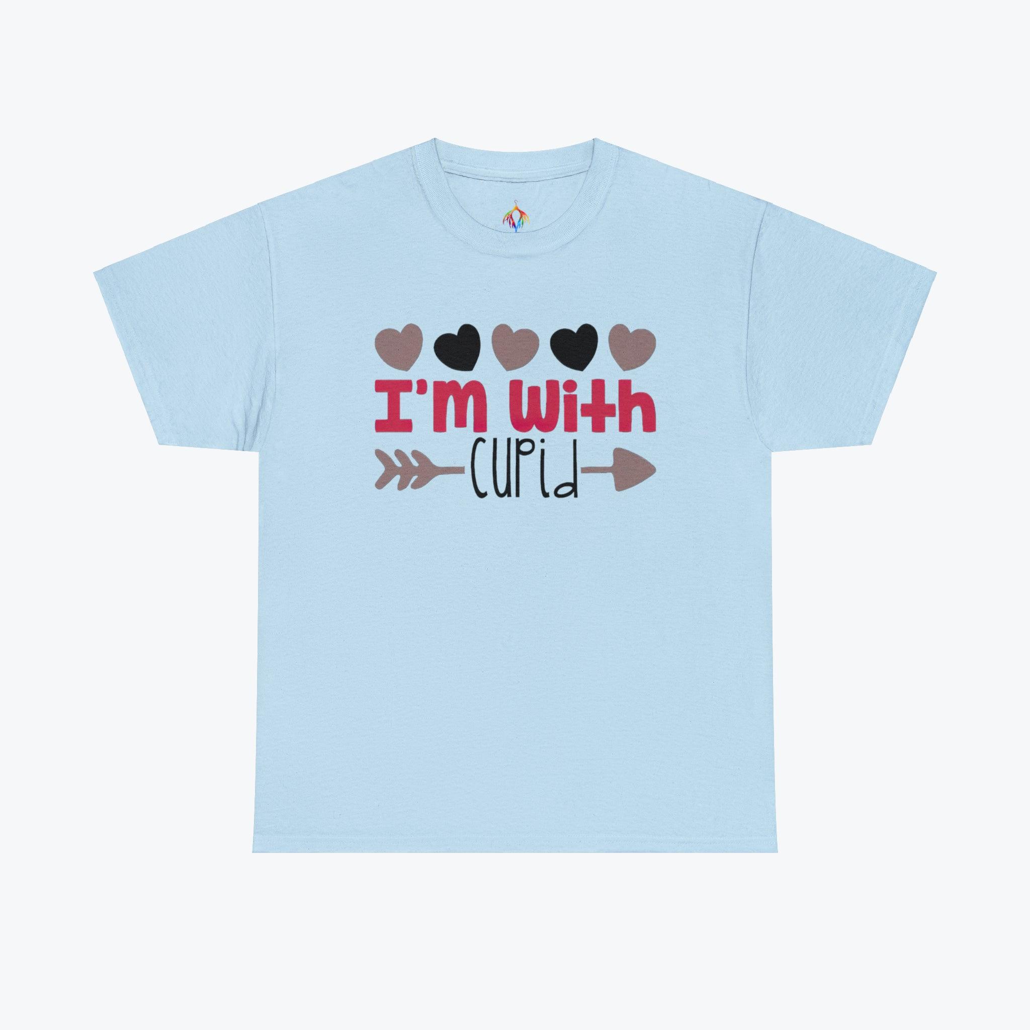 "I_m_with_cupid" Unisex Heavy Cotton Tee - TeeVogue