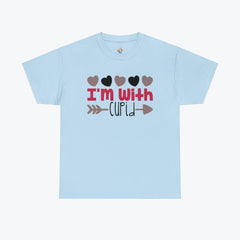 "I_m_with_cupid" Unisex Heavy Cotton Tee - TeeVogue