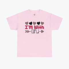 "I_m_with_cupid" Unisex Heavy Cotton Tee - TeeVogue