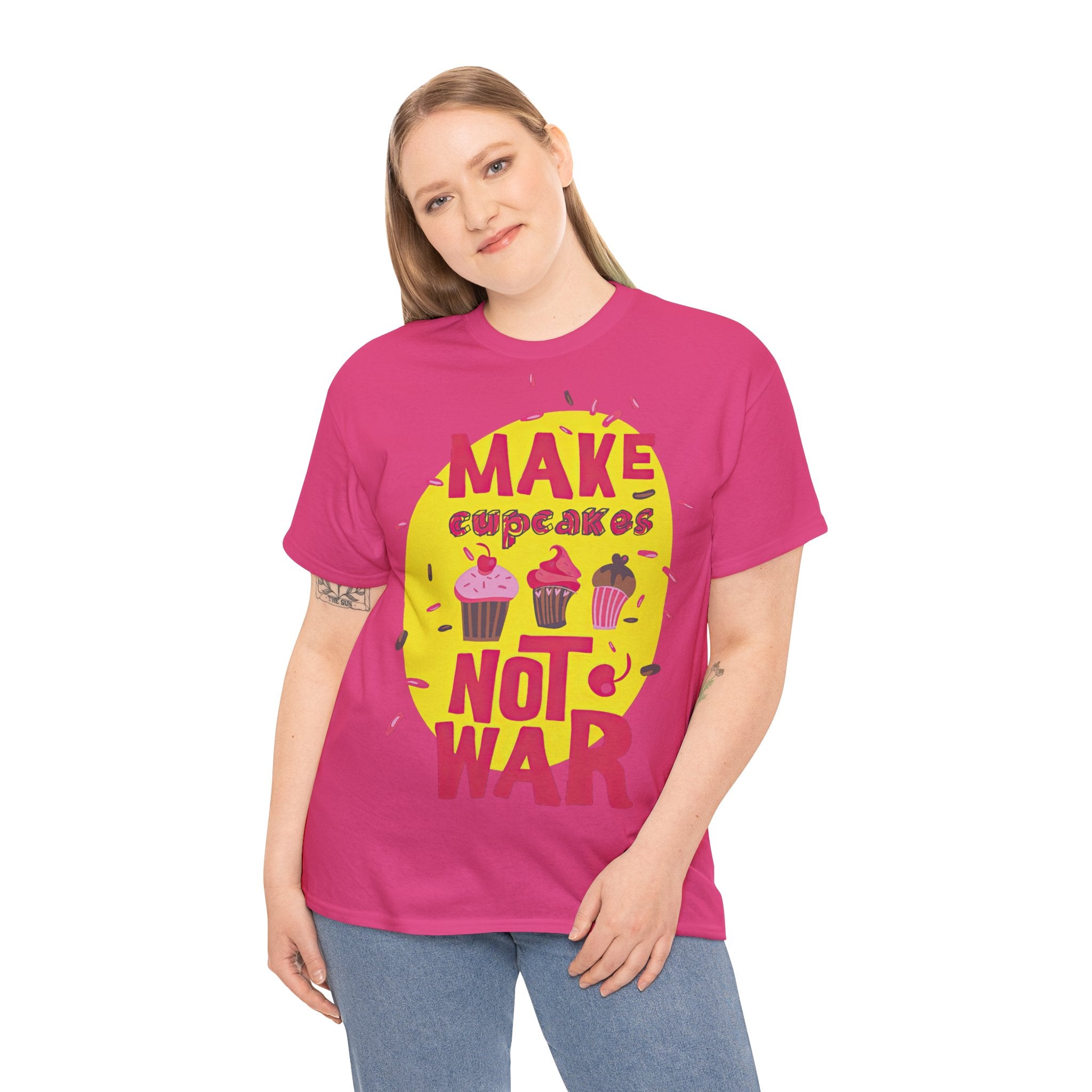 Make pancake , not war front printed