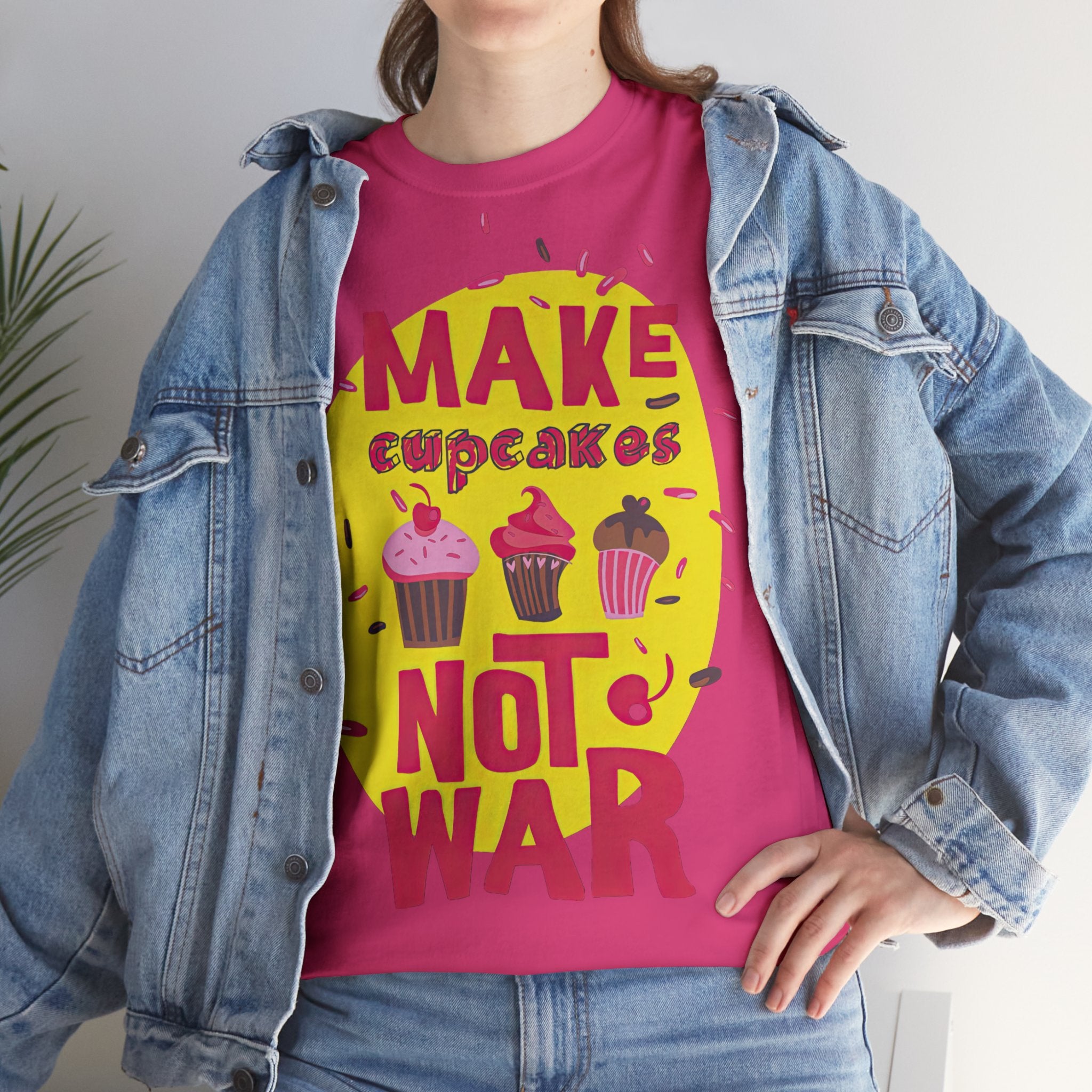 Make pancake , not war front printed