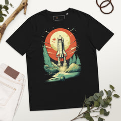 Unisex organic cotton t-shirt Space X theme