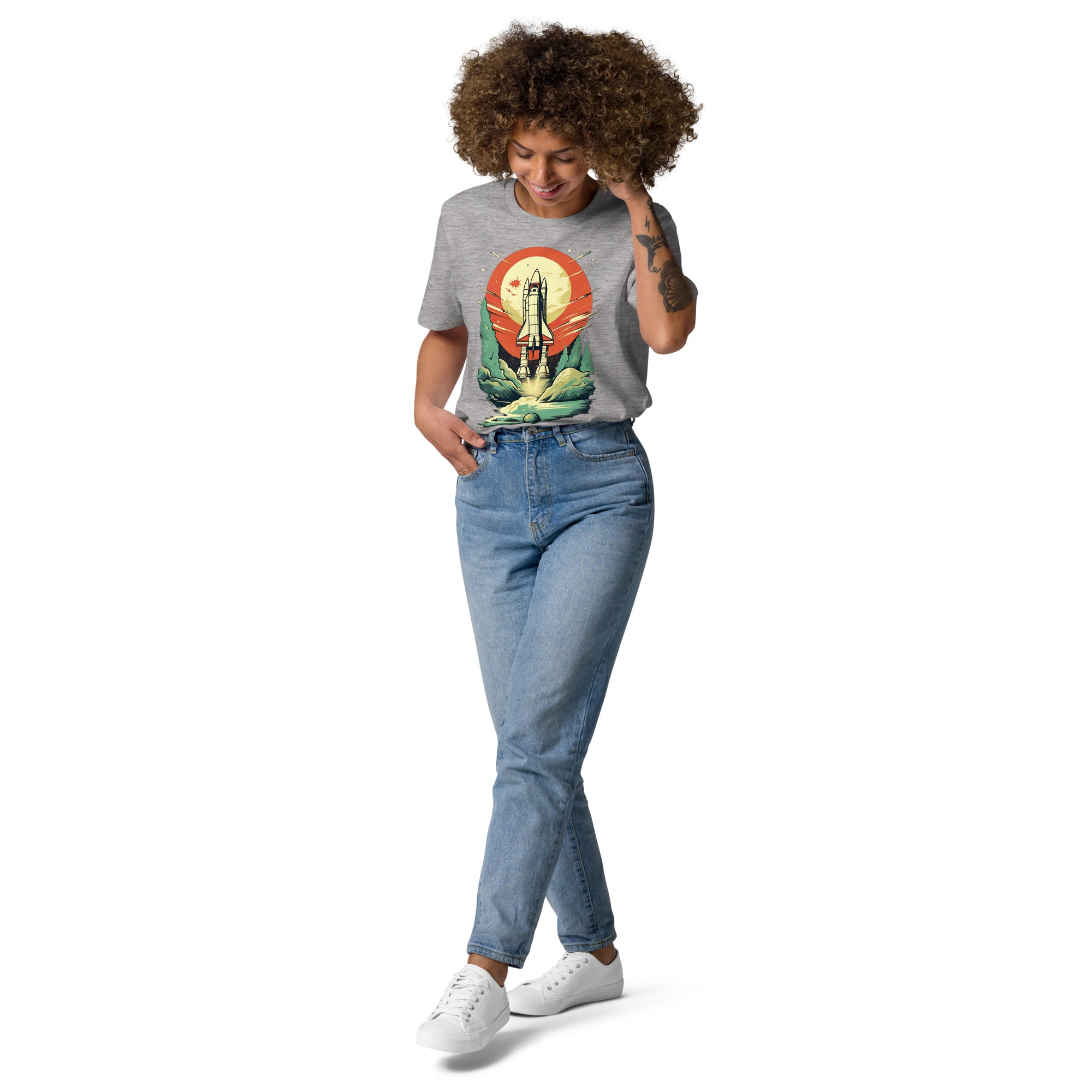 Unisex organic cotton t-shirt Space X theme