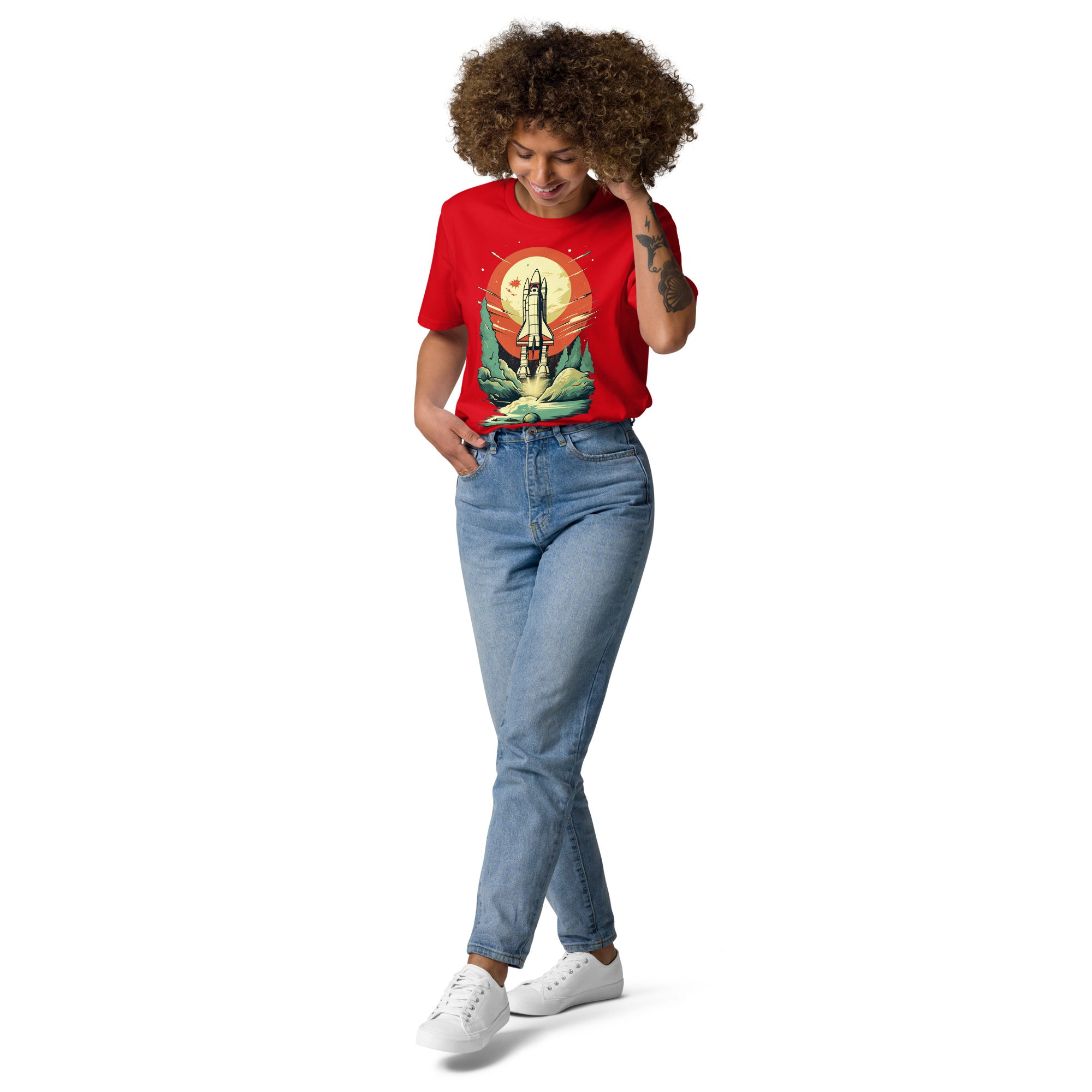 Unisex organic cotton t-shirt Space X theme